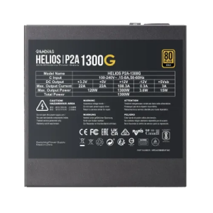 Gamdias HELIOS P2A-1300G 1300W ATX 3.1 & PCIE 5.1 80+ Gold Full Modular Power Supply